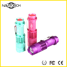 Torche en aluminium fluorescente de 3 modes multi / lampe-torche de LED (NK-671)
